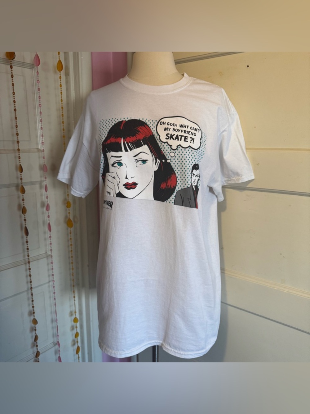 Thrasher Graphic Skater T-Shirt White Size M - Picture 2 of 9